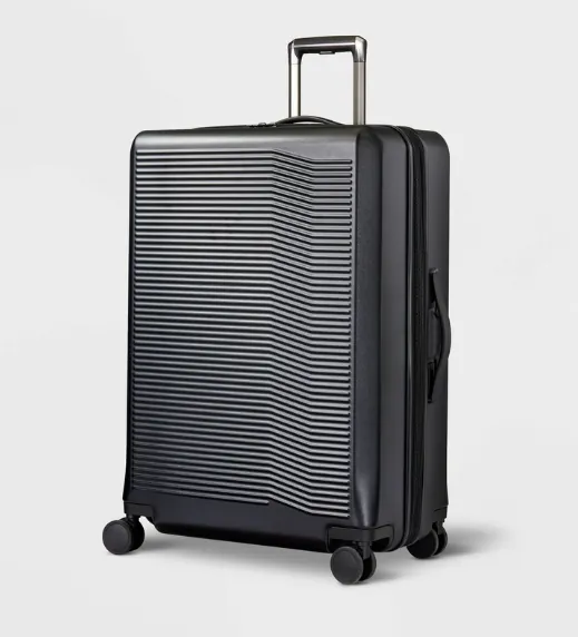 Open Story Large Checked Hardside Spinner Suitcase 